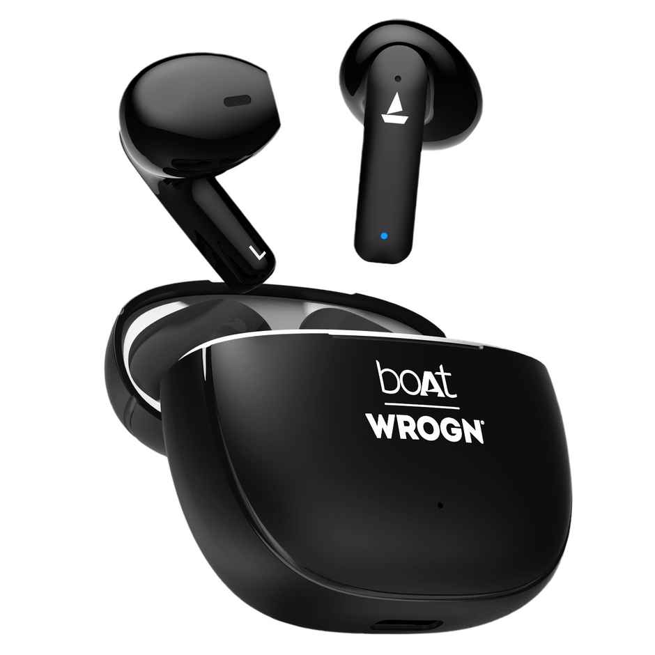 boAt Airdopes 118 Tws Earbuds W/ 50 Hrs Playback, Quad Mics Enx Tech & Beast Mode (Opal Black)