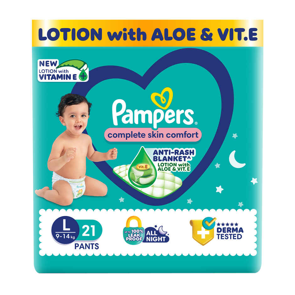 Pampers All Round Protection Baby Diapers | Pant Style | L | 21 pcs
