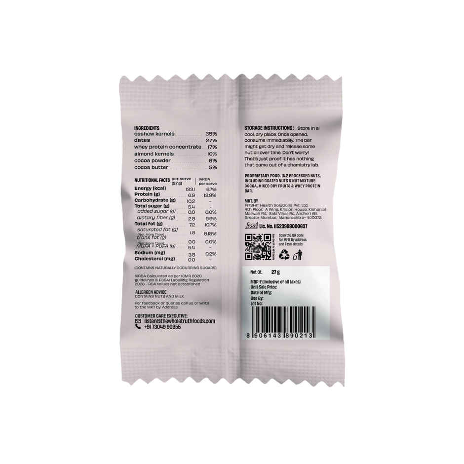 The Whole Truth Double Cocoa Protein Bar