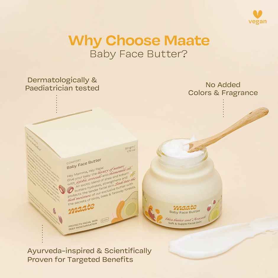 Maate Baby Face Butter Enriched With Shea Butter & Avocado Baby Cream For Kids 0-12 Years