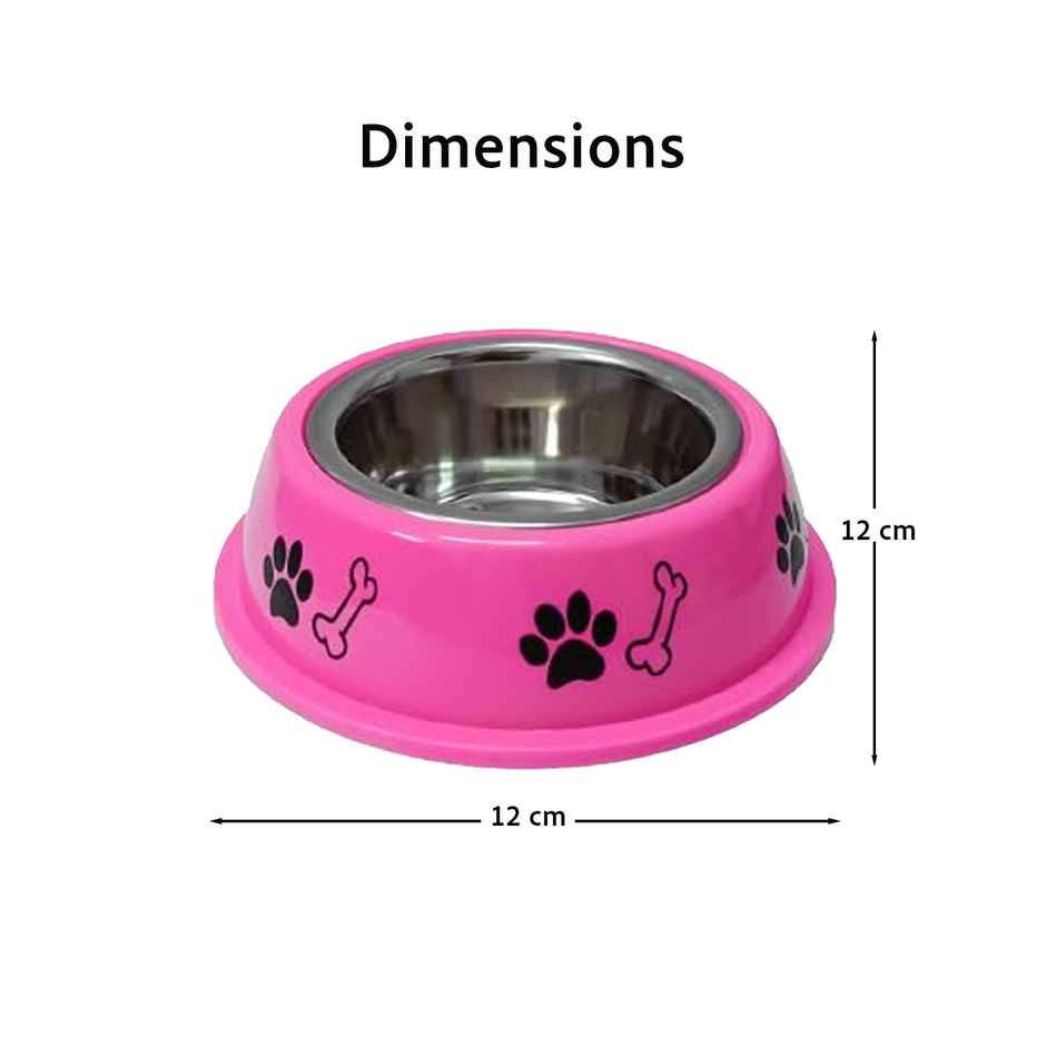 Urbanfix Printed Bowl - Stylish | Durable Feeding Bowl With Non-Tip Base | Medium