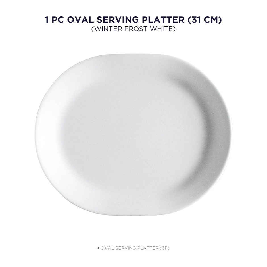 Corelle Winter Frost White 31 cm Oval Serving Platter