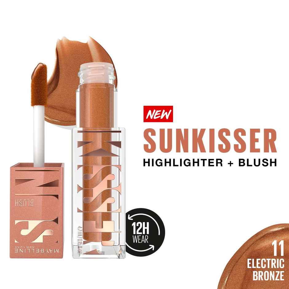 Maybelline New York Sunkisser Glow Blush | All Over Glow Booster | Electric Bronze