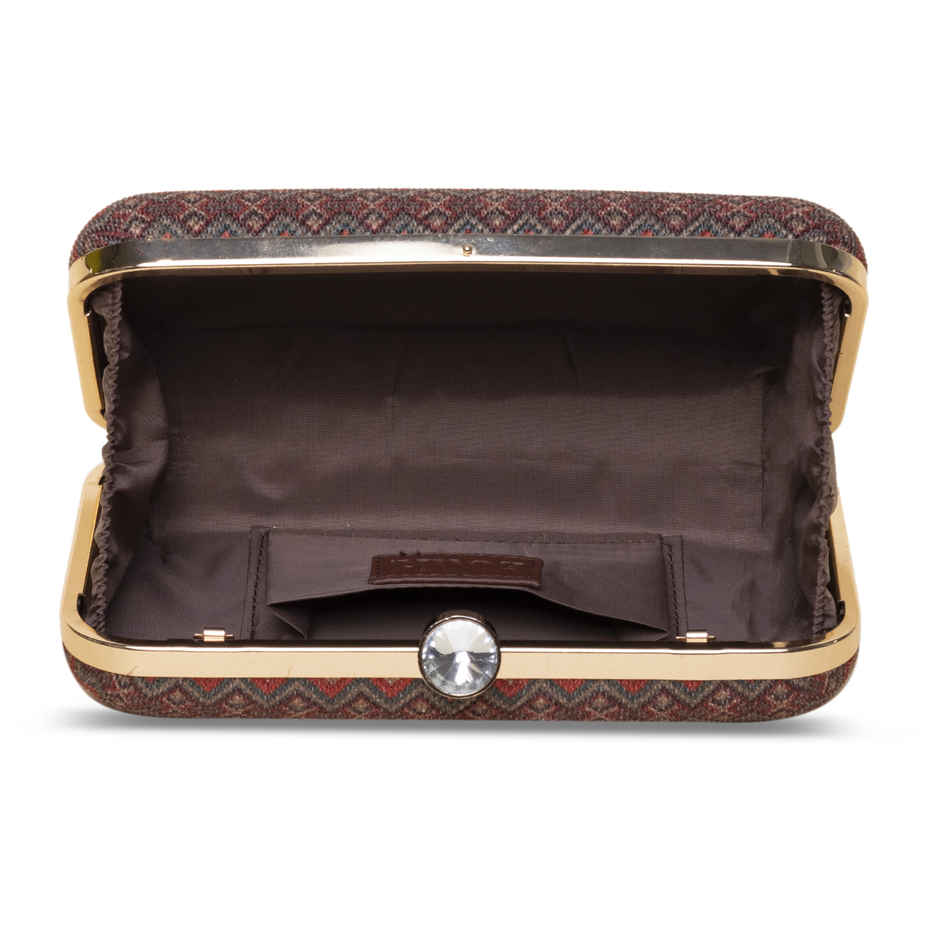 Zouk Gwalior Weaves Clutch - Multicolour