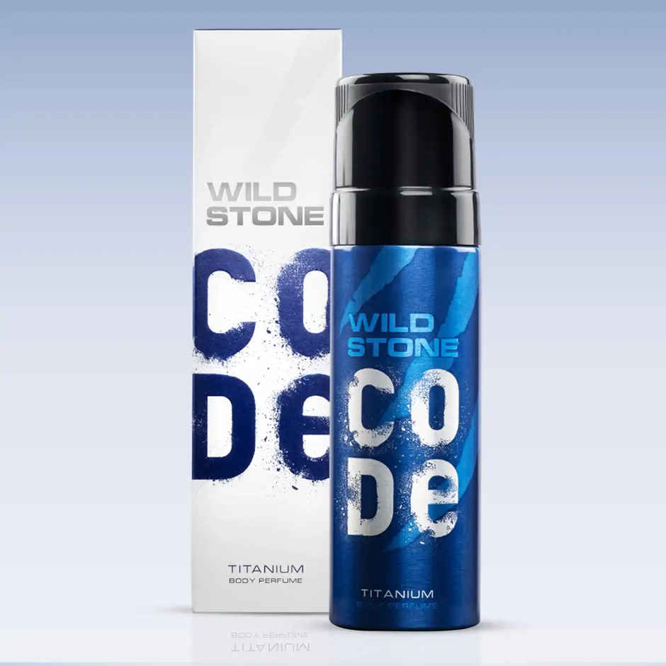 Wild Stone Code Titanium No Gas Deodorant for Men