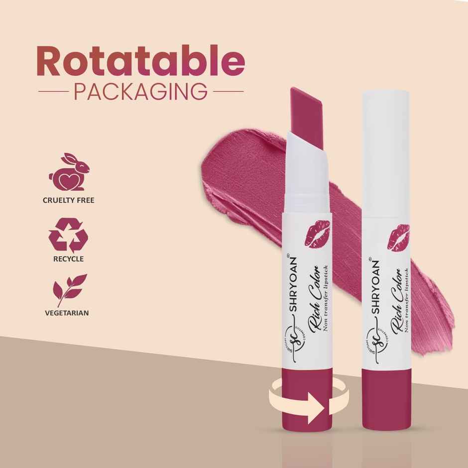 Shryoan Rich Color Non-Transfer Lipstick - Cherry Pop