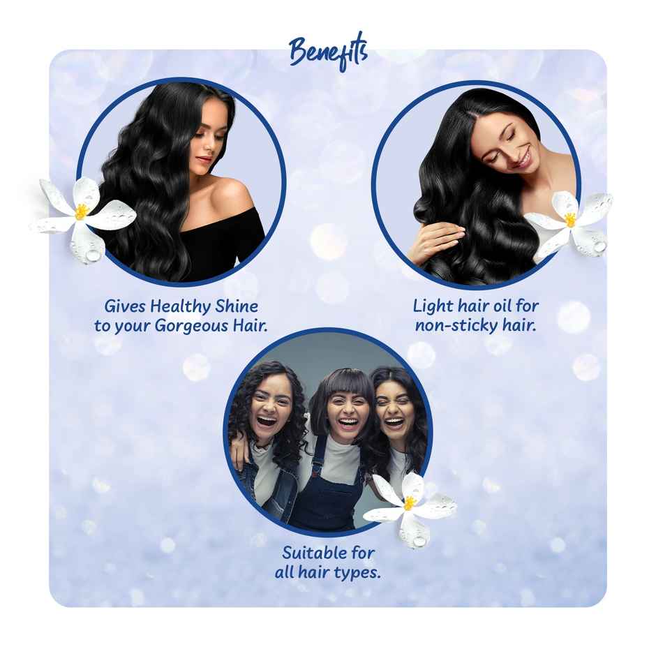 Parachute Advansed Jasmine, Non Sticky Coconut Hair Oil Combo