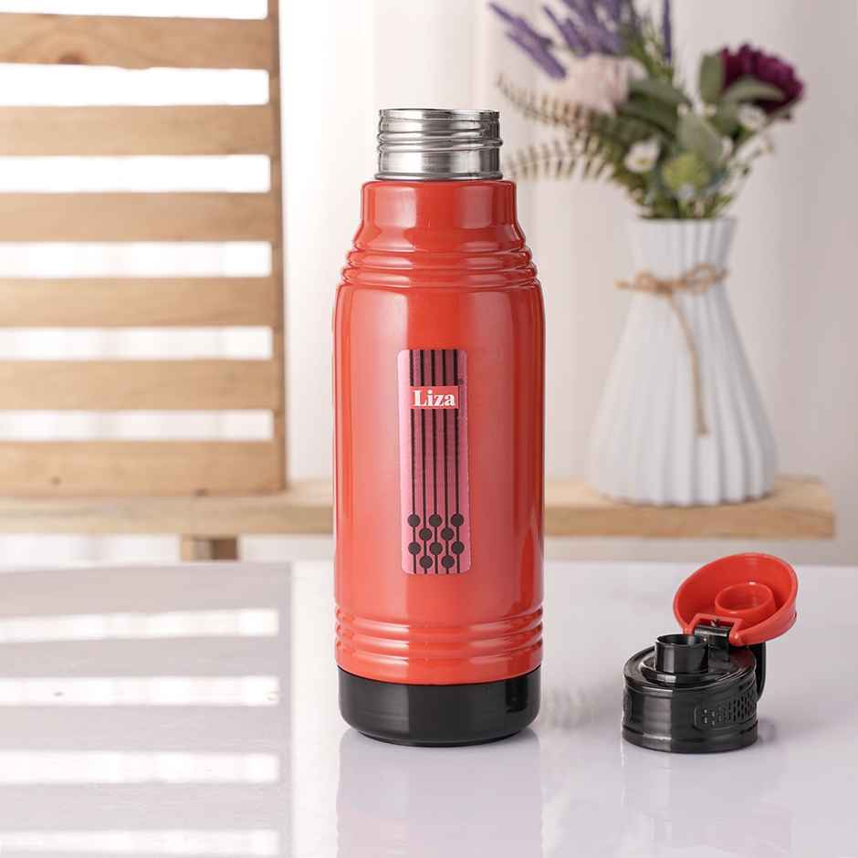 Liza Industries Steel Smart Inner Steel Insulated Bottle | 600 ml | Colour May Vary