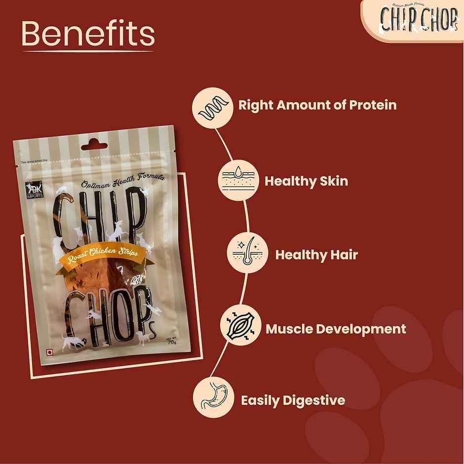 Chip Chops Roast Chicken Strips Dog Treat