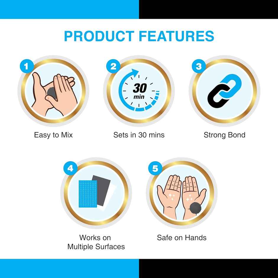 M-Seal Phataphat 90g Fast Curing Epoxy Putty | Leak Repair, Bonding & Gap Filling