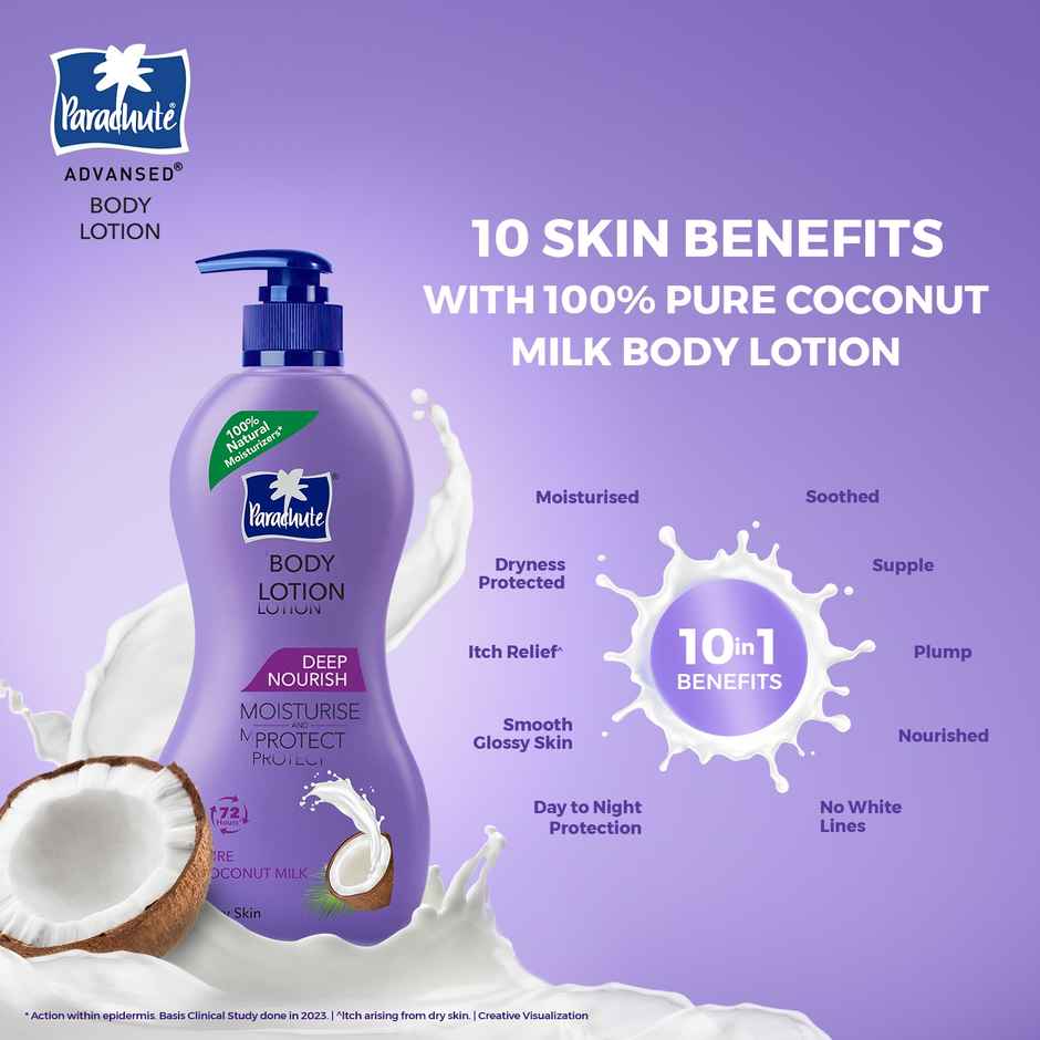 Parachute Advansed Deep Nourish Body Lotion With Pure Coconut Milk