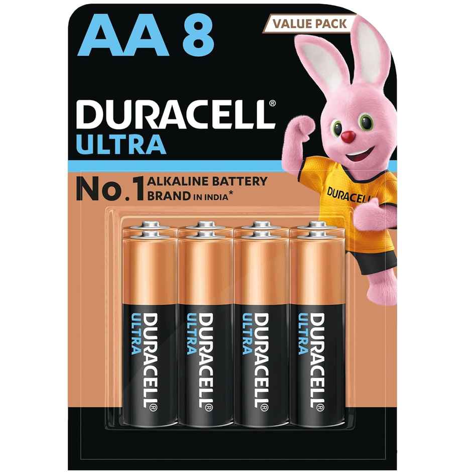 Duracell Ultra Alkaline AA Batteries |Pack of 8