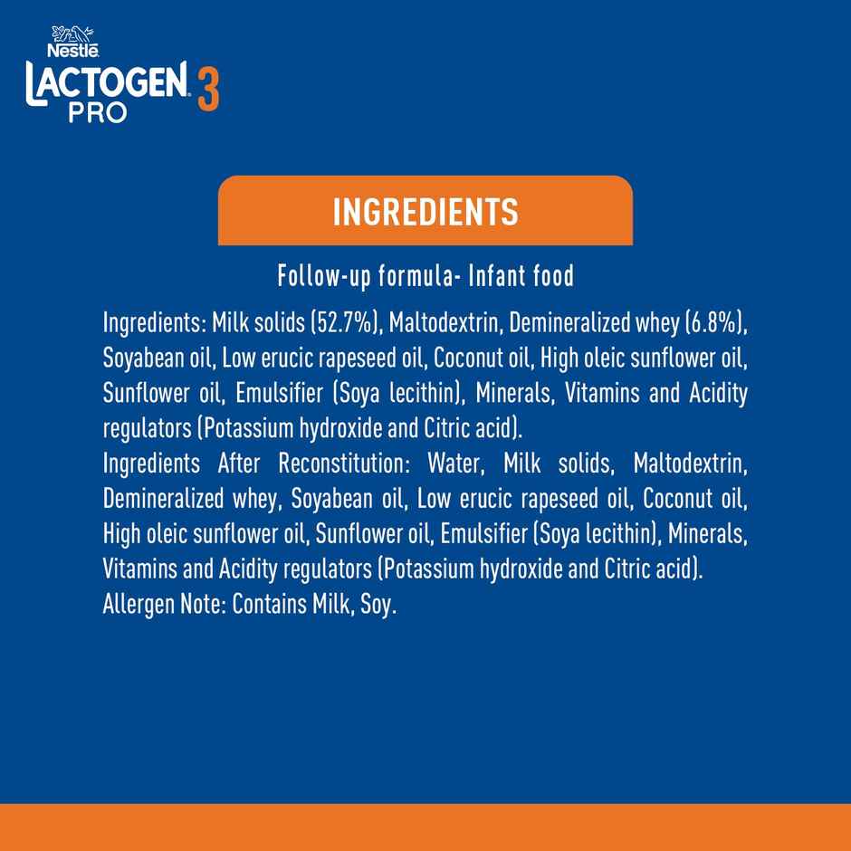 Nestle Lactogen Pro 3 Follow-up Powder | After 12 Months up to 18 Months