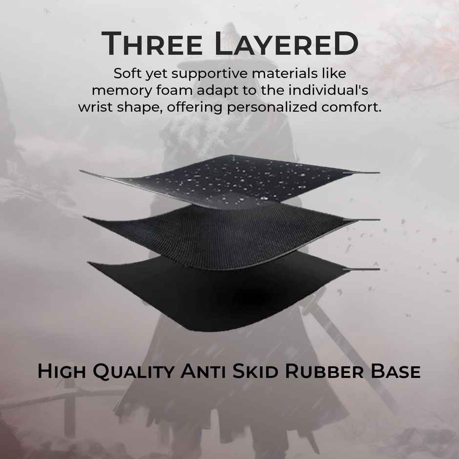 Bestor Anime Samurai Warrior Mouse Pad | 60x34 cm | Non-Slip Gaming Mouse Mat