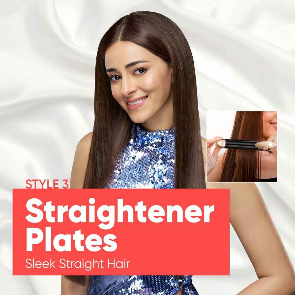 Vega 3 in 1 Hair Styler Straightener, Curler and Crimper for Women, Multi Hair Styler (VHSCC-01)