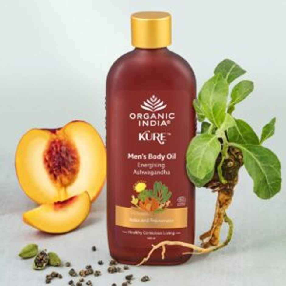 Organic India Men's Body Oil Energising Ashwagandha