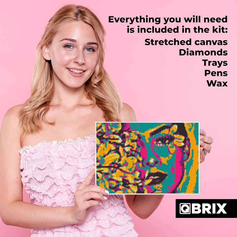 Custom Portrait Diamond Painting Kit Pop Art | DIY Couple Activity | Make Your Own Valentine Gift