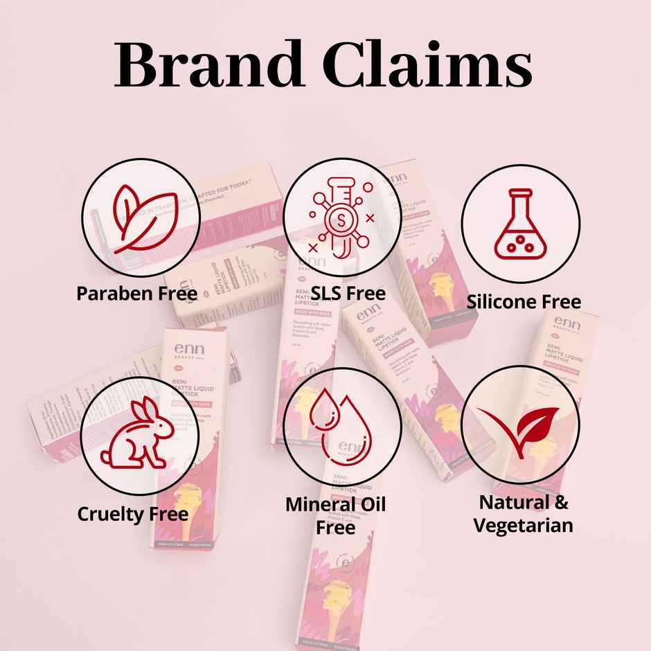 ENN Beauty Liquid Lipstick | Berry Vodka | Paraben Free, SLS Free, Cruelty Free, Silicone Free