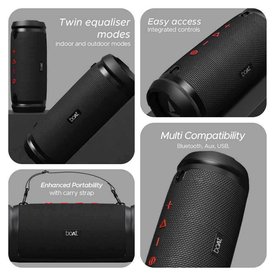 boAt Stone 1508 40W Portable Wireless Speaker with Roaring Sound, Dual EQs, Type-C Charging(Blue)