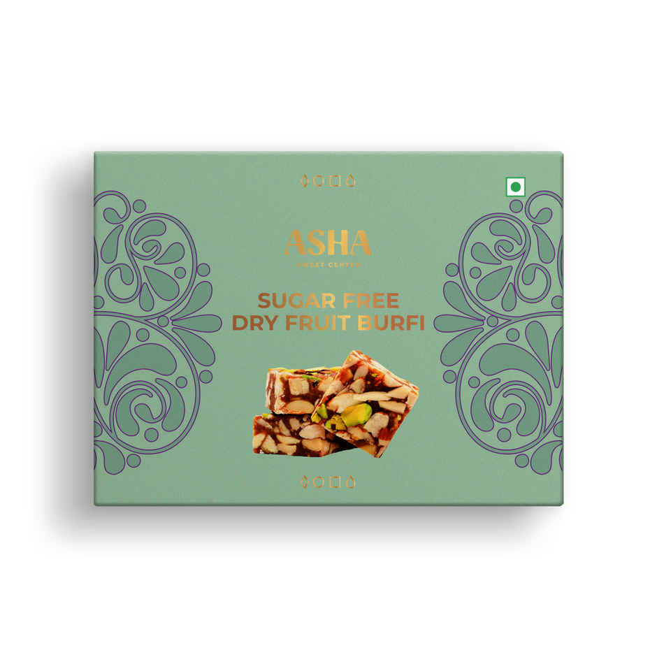 Sugar Free Dry Fruit Barfi - by Asha Sweet Center