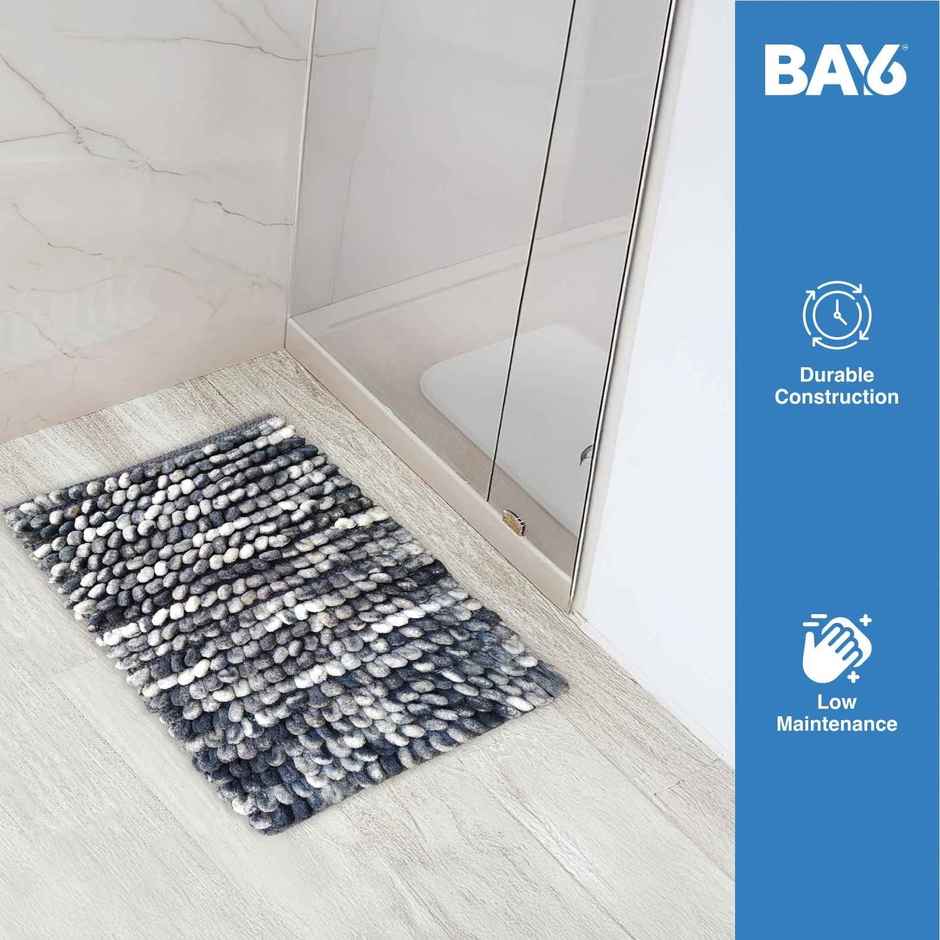 BAY6 Microfibre Popye Doormat - Grey 40 x 60 cm
