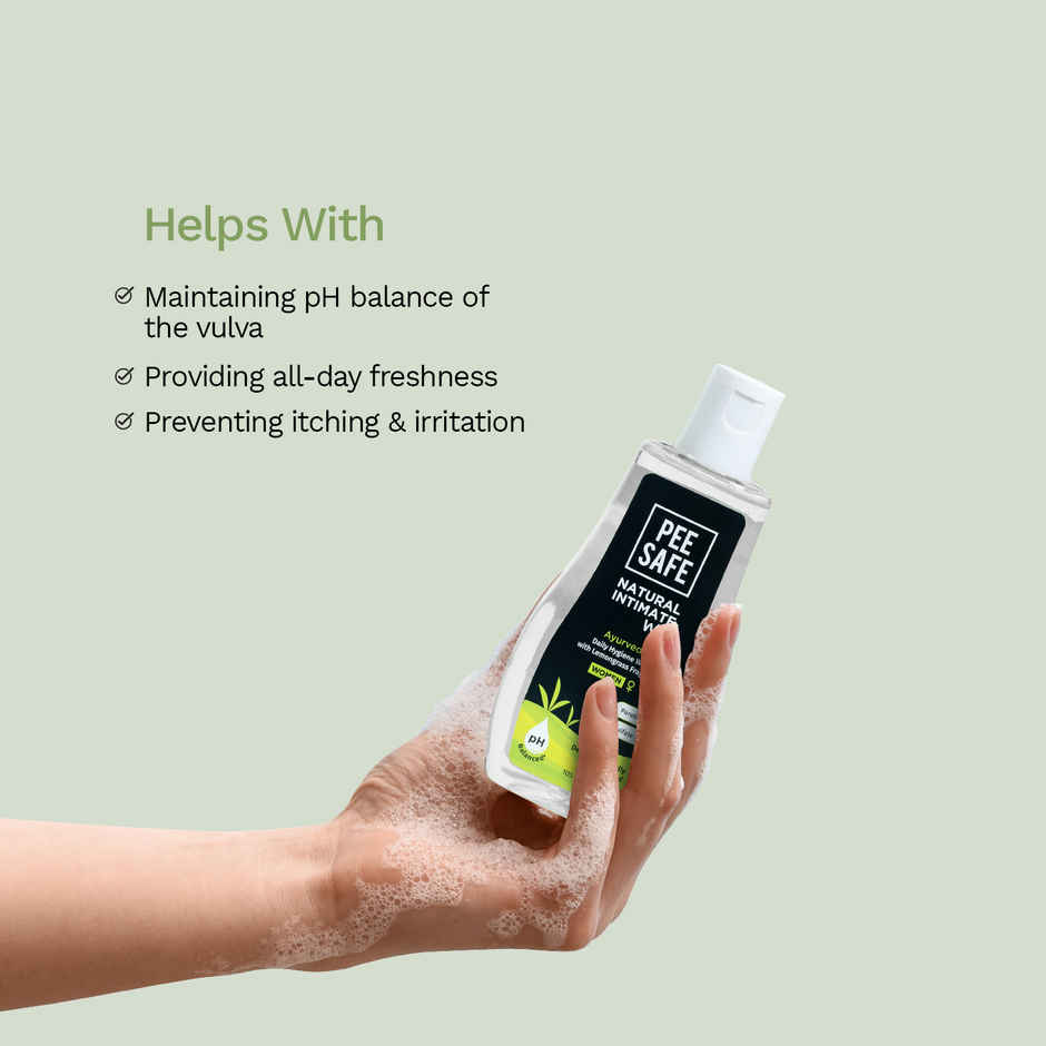 Pee Safe Natural Intimate Wash for Women | Dermatologically Tested