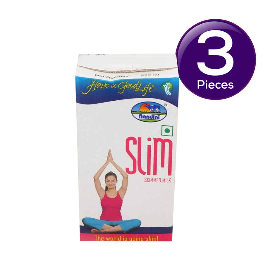 Nandini Goodlife Slim Skimmed Milk UHT (Tetra Pack) Combo