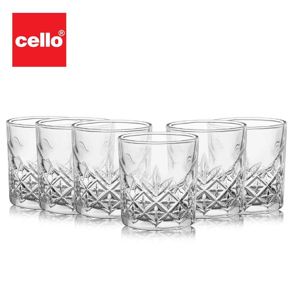 Cello Classix Glass Tumblers | Durable, Stylish, Perfect For Daily Use | Clear - 215 ml