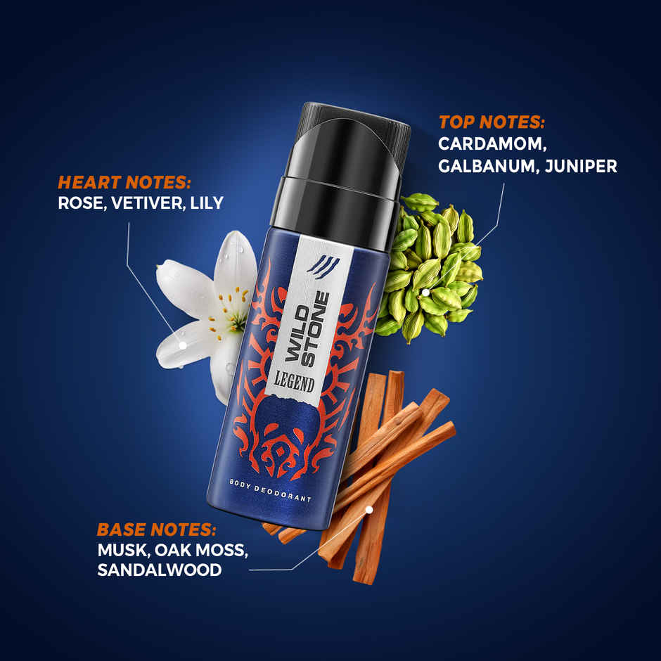 Wild Stone Men's Red Long Lasting Body Deodorant