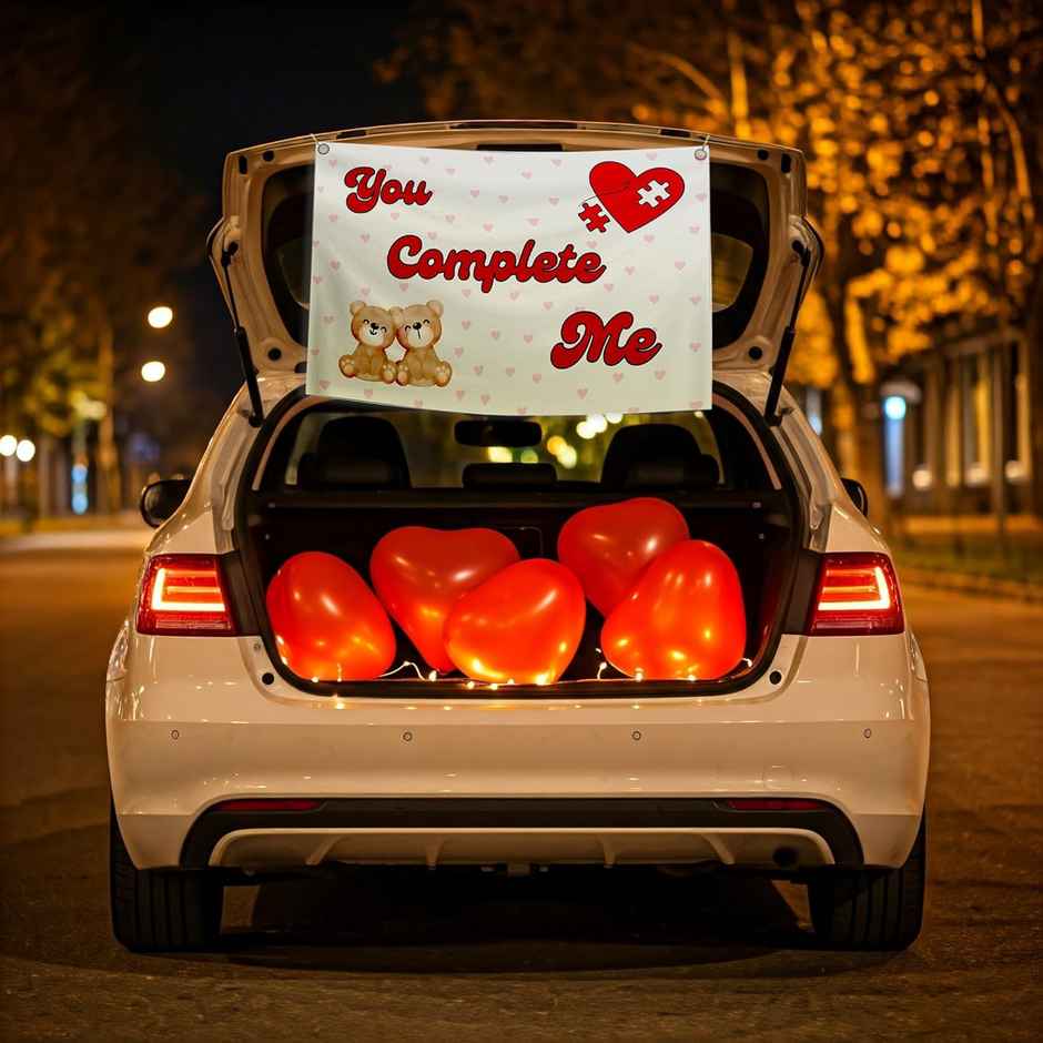 You Complete Me Romantic Car Boot Decor | Special You
