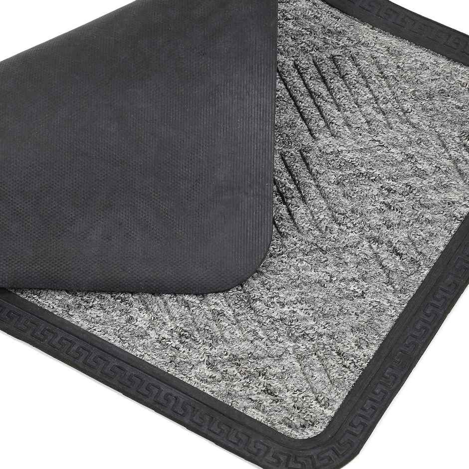 Status PP Rubber Border Mat | 38 cm x 58 cm | Grey