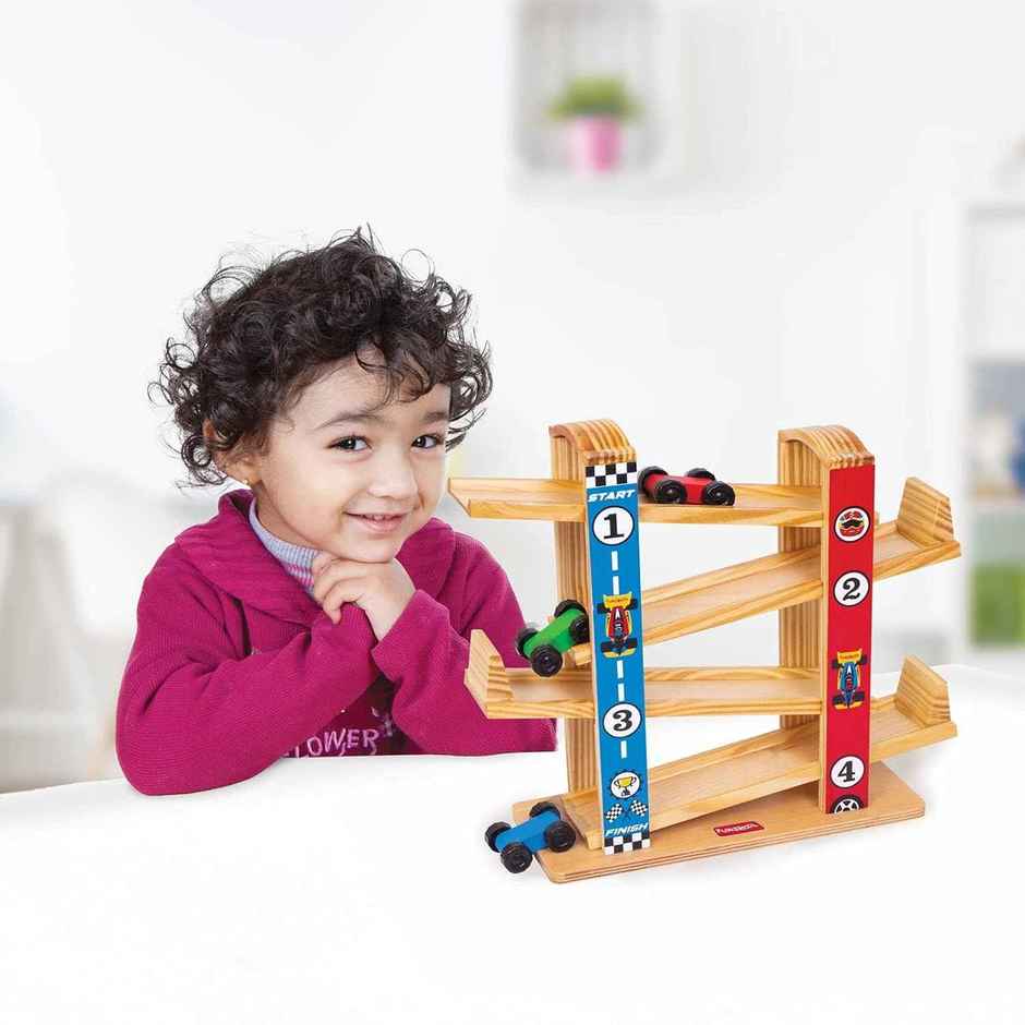 Giggles Funskool Ramp Racer Wooden Car Toy