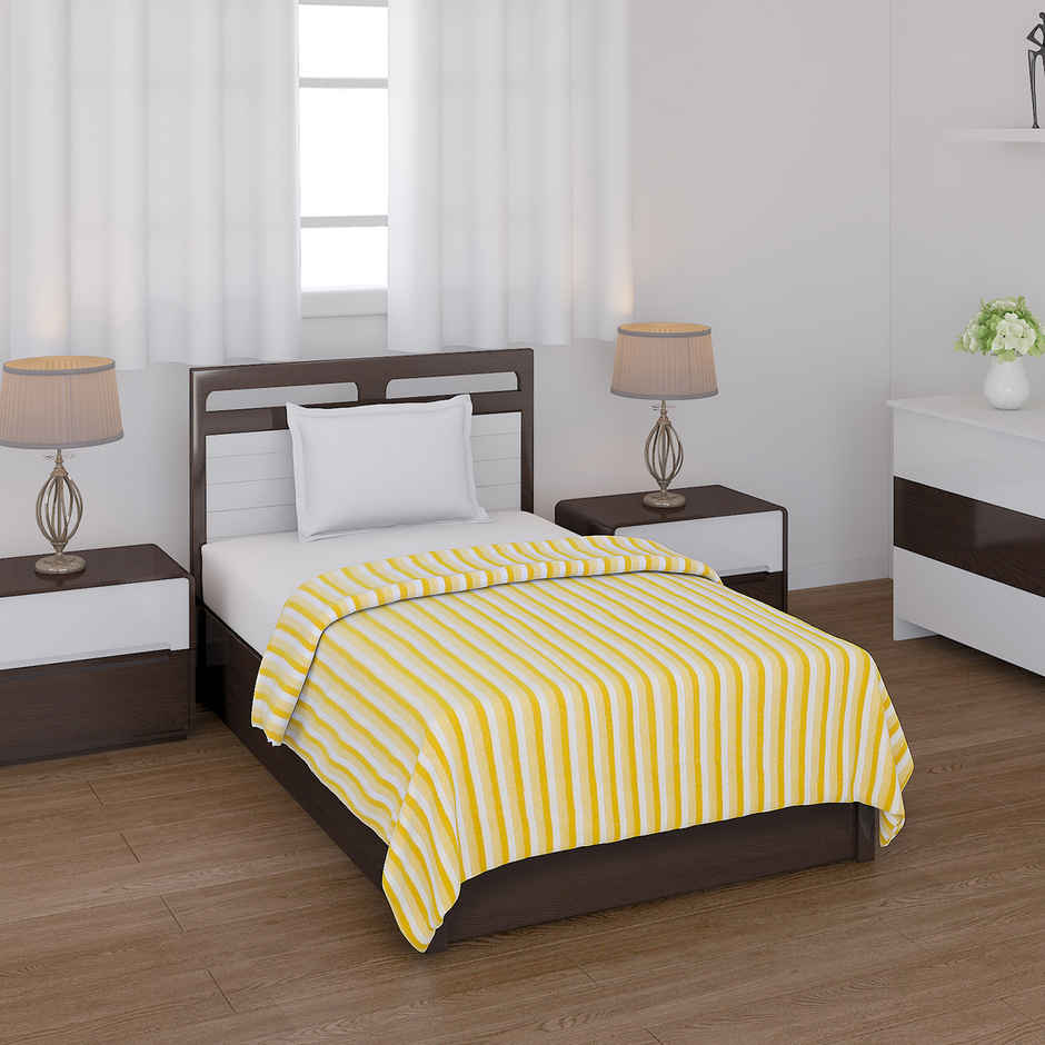 STATUS Polar Fleece | Yellow - 125 cm x 210 cm