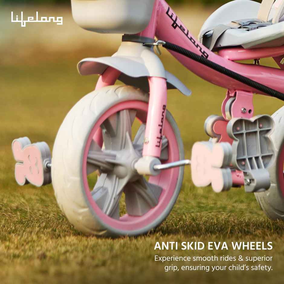 Lifelong 2 In 1 Tricycles For Kids Age Group 2-5 Years Parental Control Tricycle LLKPCTC04