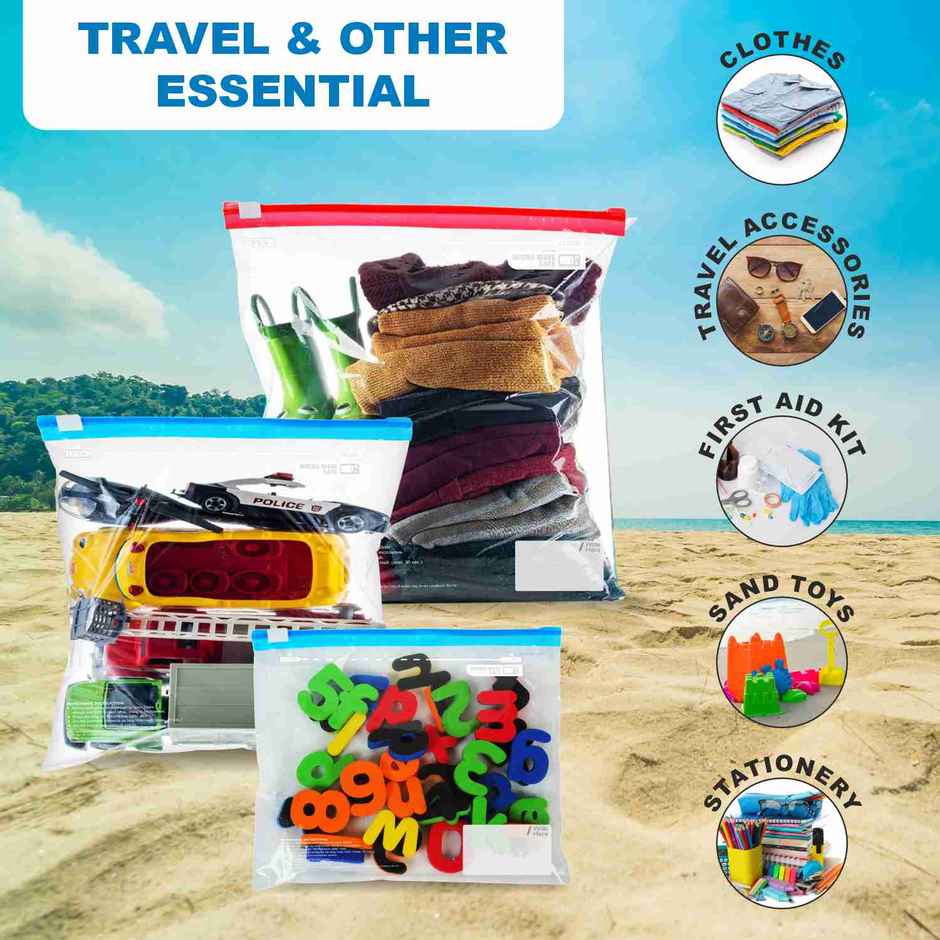 Crystal Slideseal Slider Bag - XL