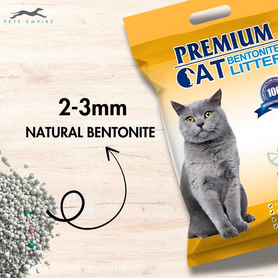 Pets Empire Natural Scoopable Bentonite Ball Cat litter Lemon Scent