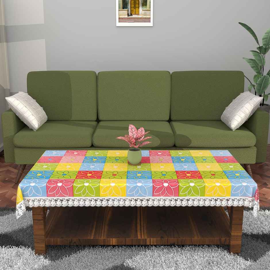 Kuber Industries Table cloth|Center Table cover|Round Table Cover|Table Cover 4 Seater|Multicolour