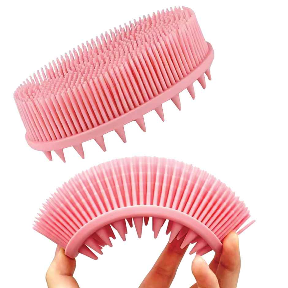 Beautiliss Silicone Bath Brush | Soft Body Wash Bathing Scrubber | Exfoliating Shower Brushes