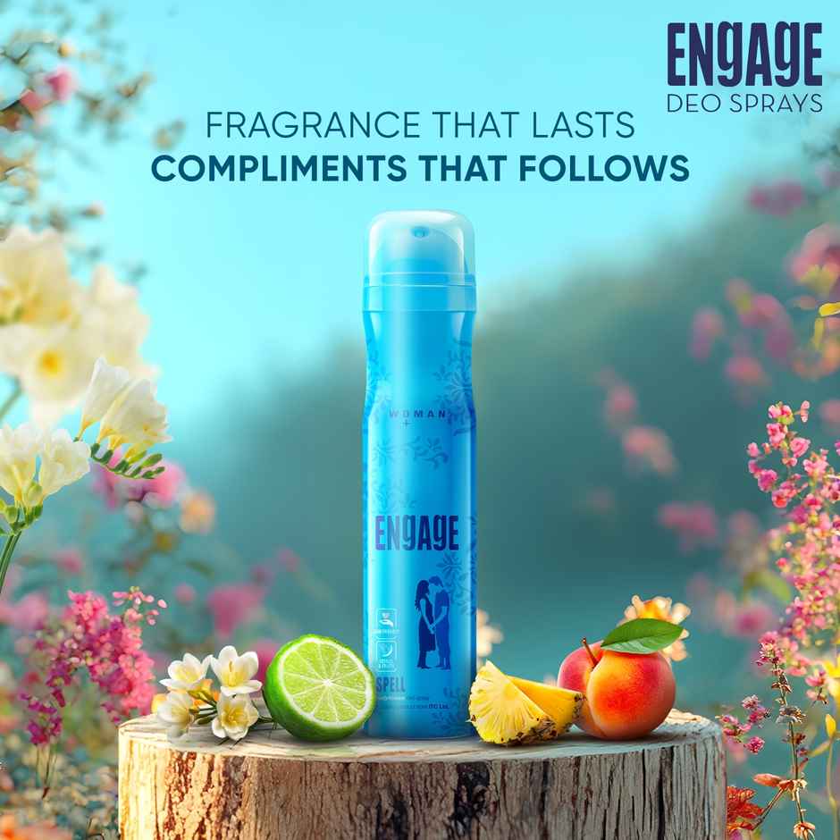 Engage Spell Deodorant Spray for Women 150ml | Citrus & Fruity | 24hr Freshness