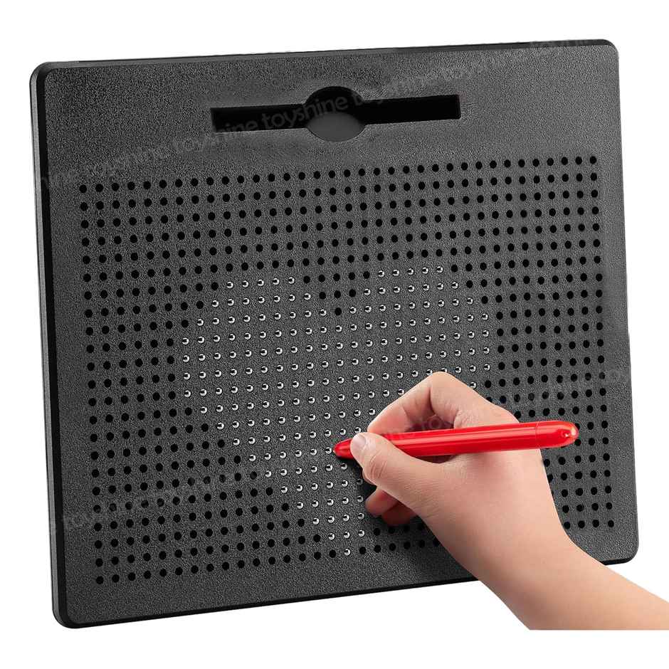 Toyshine Magnetic Drawing Board Magplay Slate Inbuilt With 782 Magnetic Balls