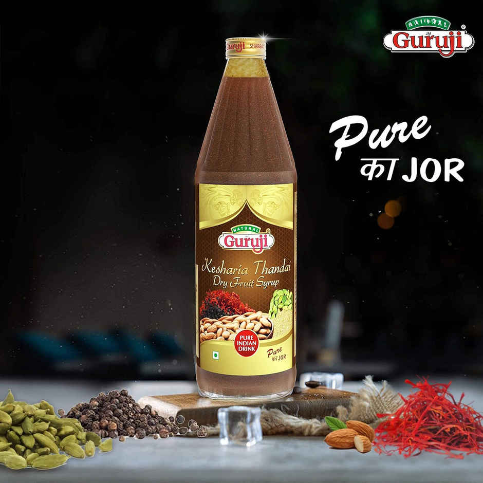 Jai Guruji Kesar Thandai Dry Fruit Syrup