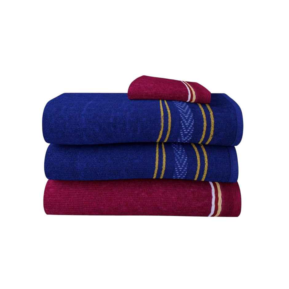 Capsicum Super Soft Microfiber Hand Towels, Gym & Workout Towels, Set of 2, Multicolour