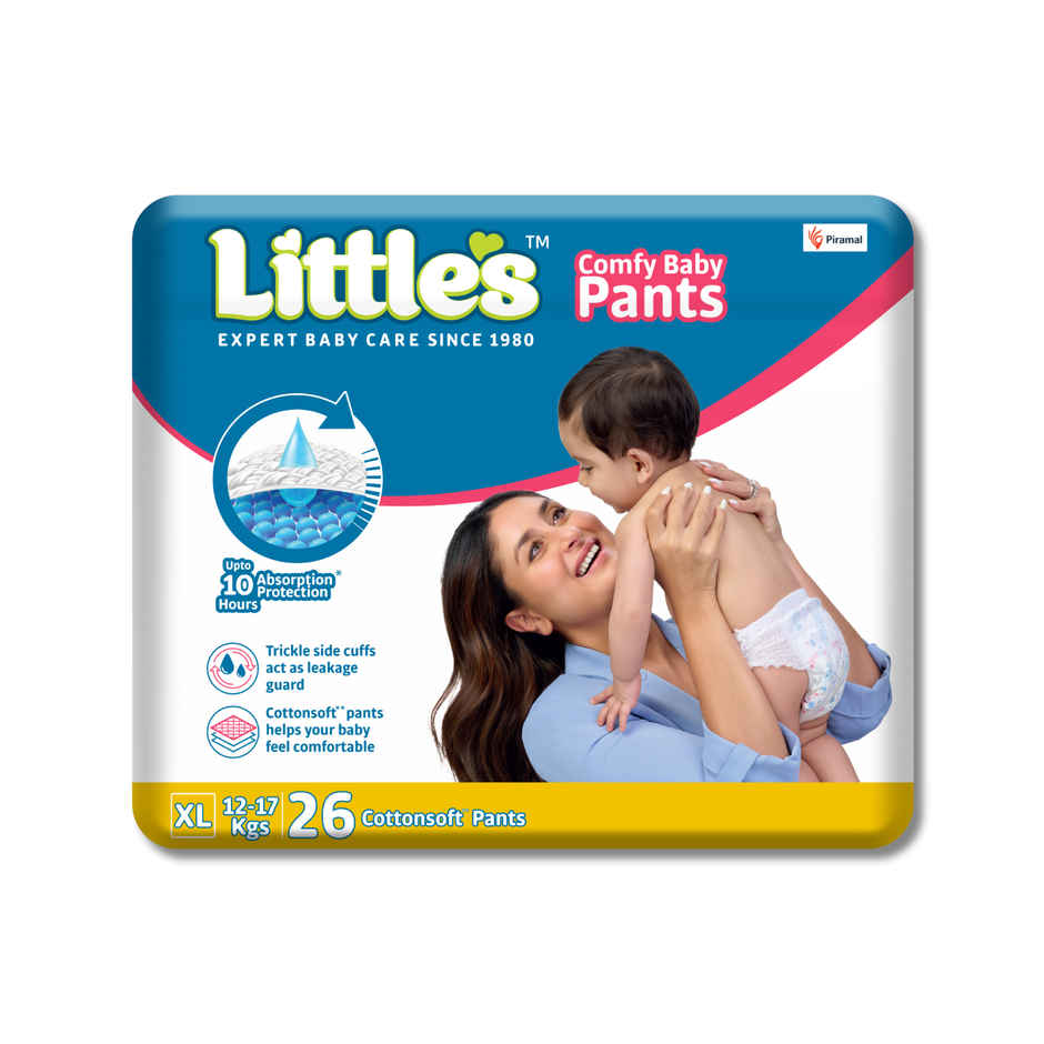 Littles Baby Diapers Extra Large Pant Style Diaper | XL | 26 pcs