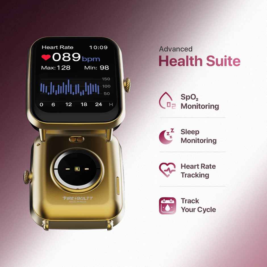 Fire-Boltt Ninja Call Pro Plus 1.83 Tft Bt Calling Smart Watch - Wine New