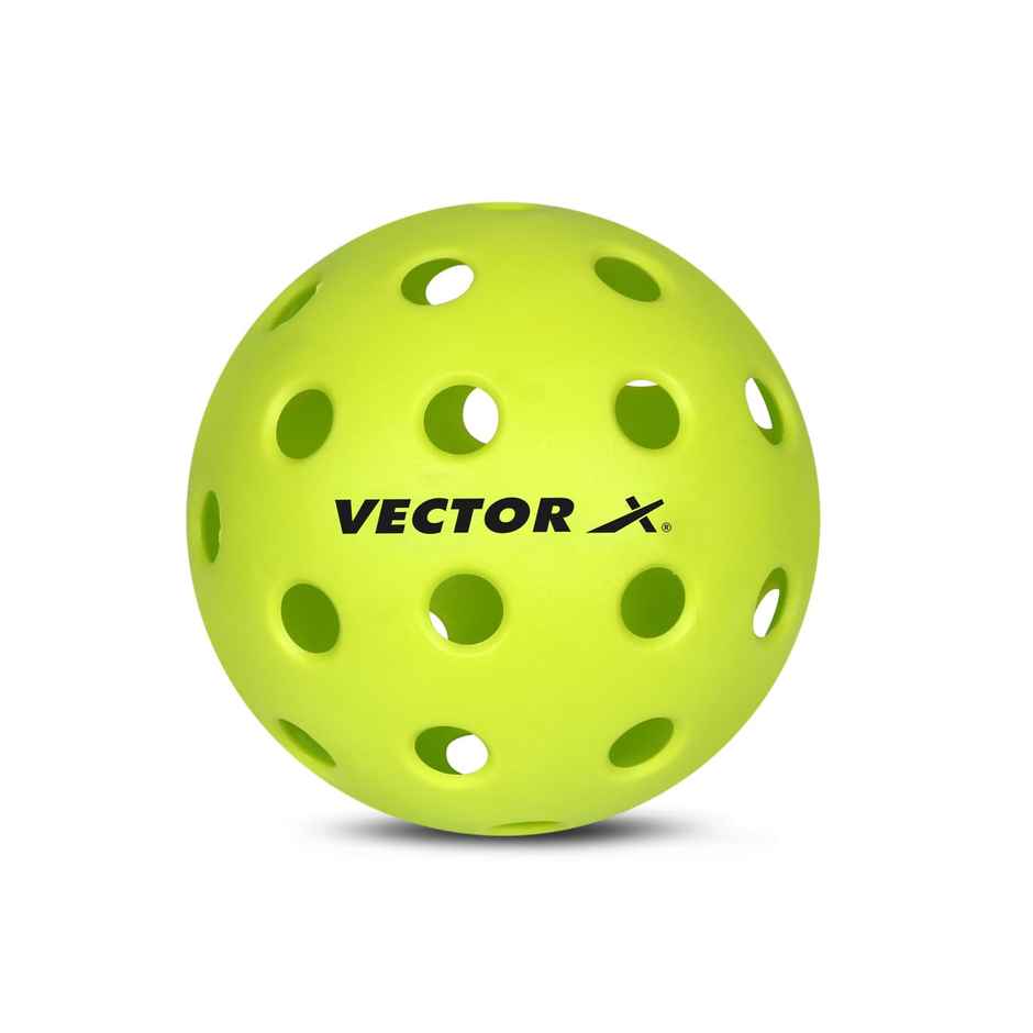 Vector X Pickleball-Softer Feel Recreational & Club Play Pickleball For Tournament | Set Of 6 - Assorted