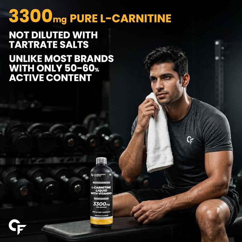 Carbamide Forte L Carnitine Liquid 3300mg L-Carnitine Liquid With Vitamins L'Carnitine Supplement