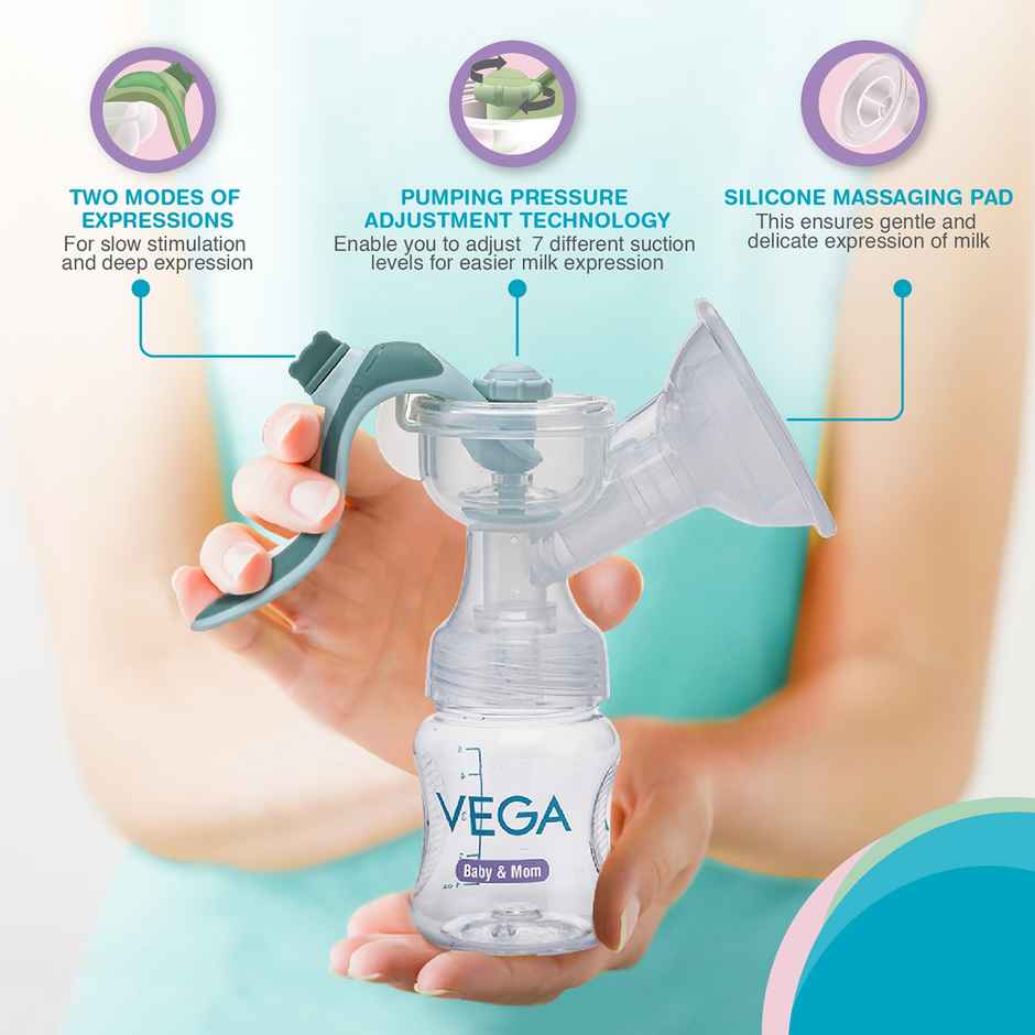 Vega Baby Natural Expression Manual Breast Pump - Advanced- Bpa Free | Vbbf3-02