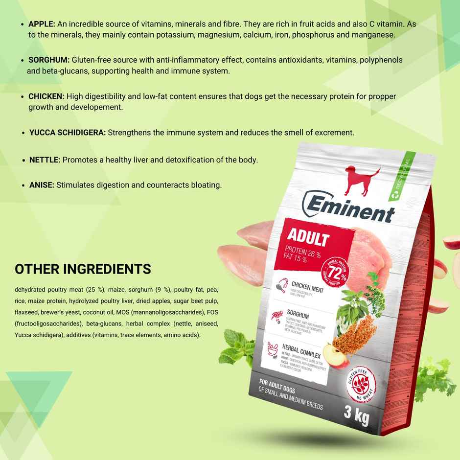 Eminent High Nutrition Dry Food For All Breeds Adult Dogs