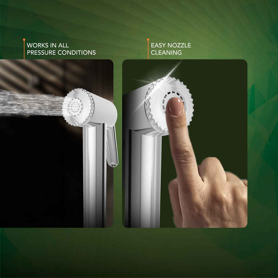 Lorazzo Classic Health Faucet Jet Spray Set with 1-meter Hose Pipe | SS 304 | Wall Hook