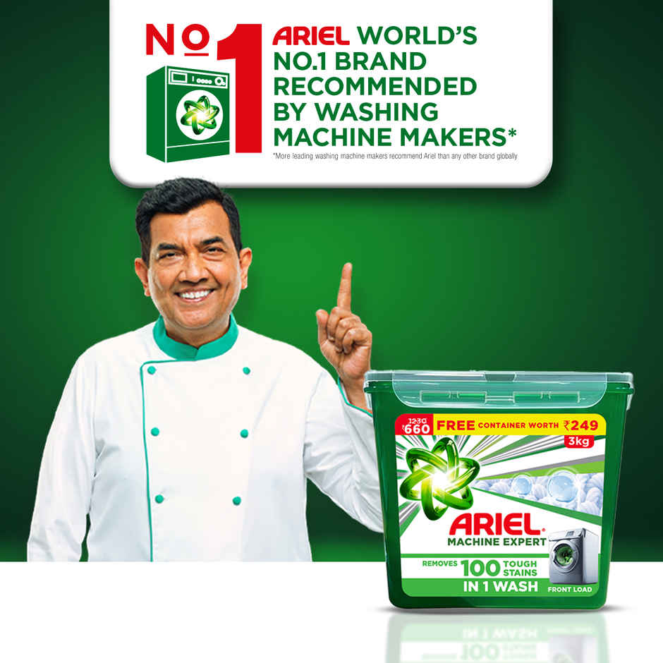 Ariel Machine Expert Detergent Powder Front Load Cannister Free | For Washing Machine